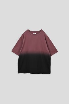 PABLO / STEP DYEING TOP グラデーション染めTシャツ - SMOKEPINK