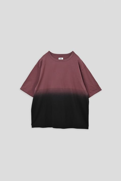 PABLO / STEP DYEING TOP グラデーション染めTシャツ - SMOKEPINK