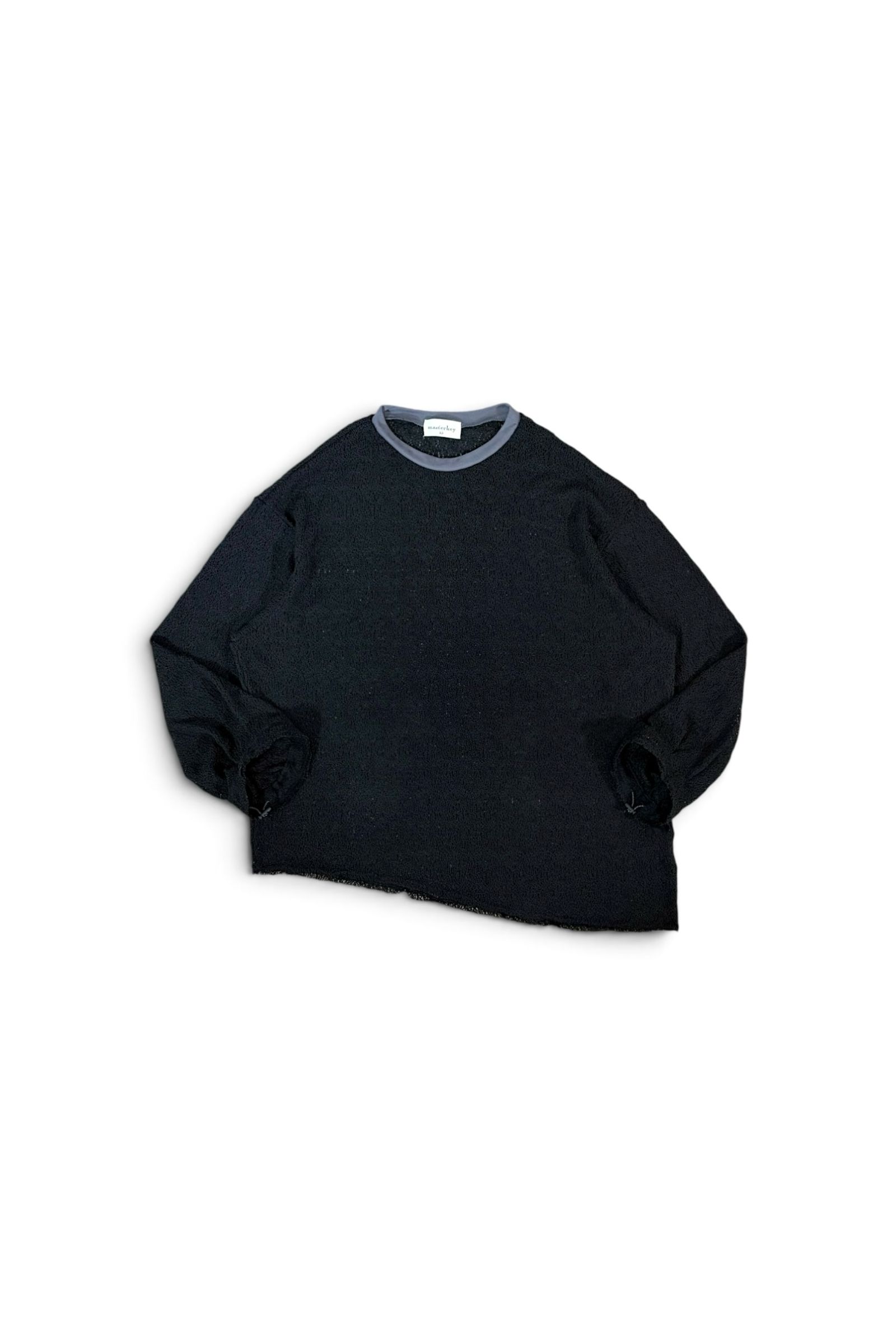PISTOLS-L/TEE / ピストルズ ロングスリーブTシャツ : アシンメトリープルオーバー - BLACK