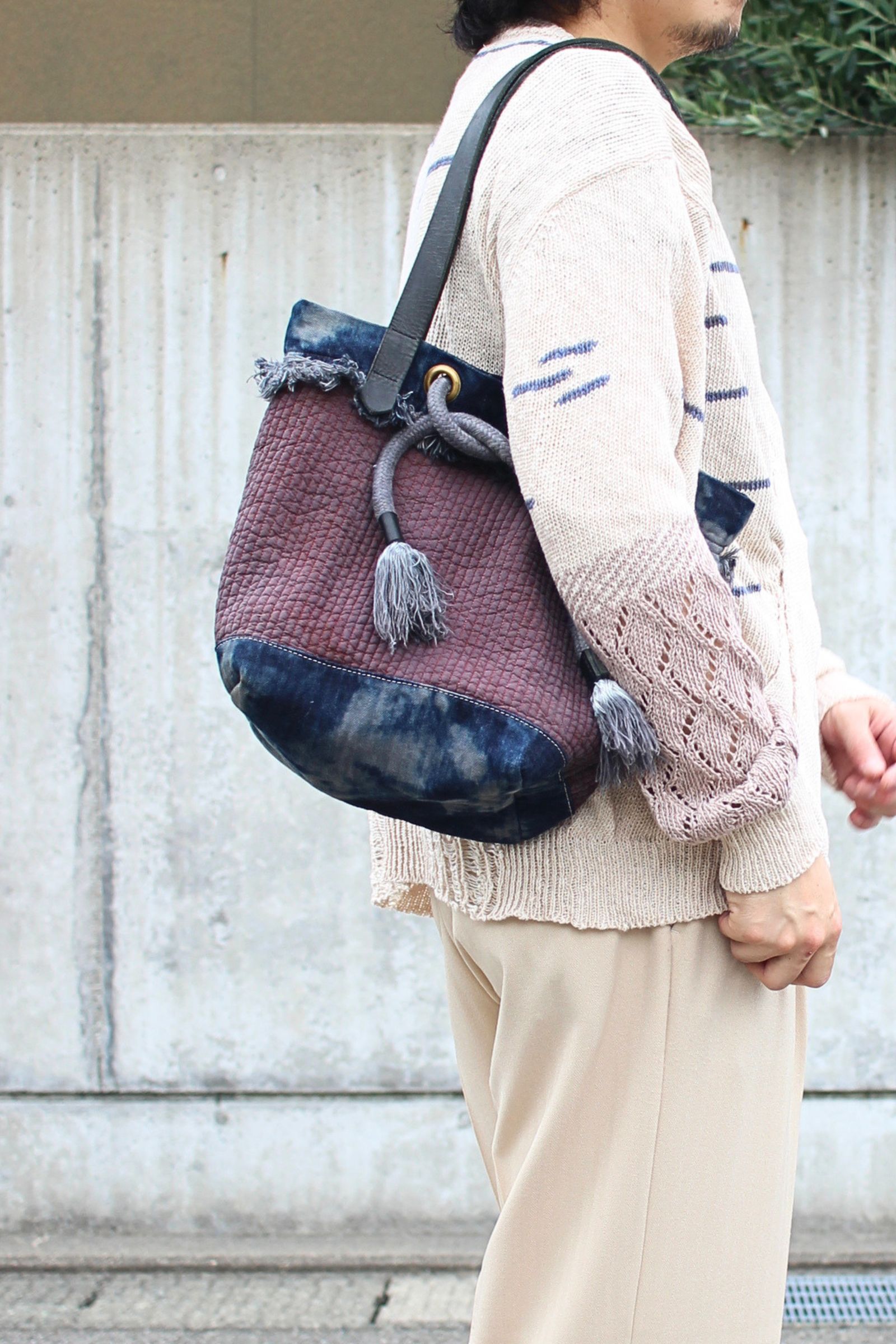 TOTE BAG : Schnauzer - ヌビxDENIM / トートバッグ