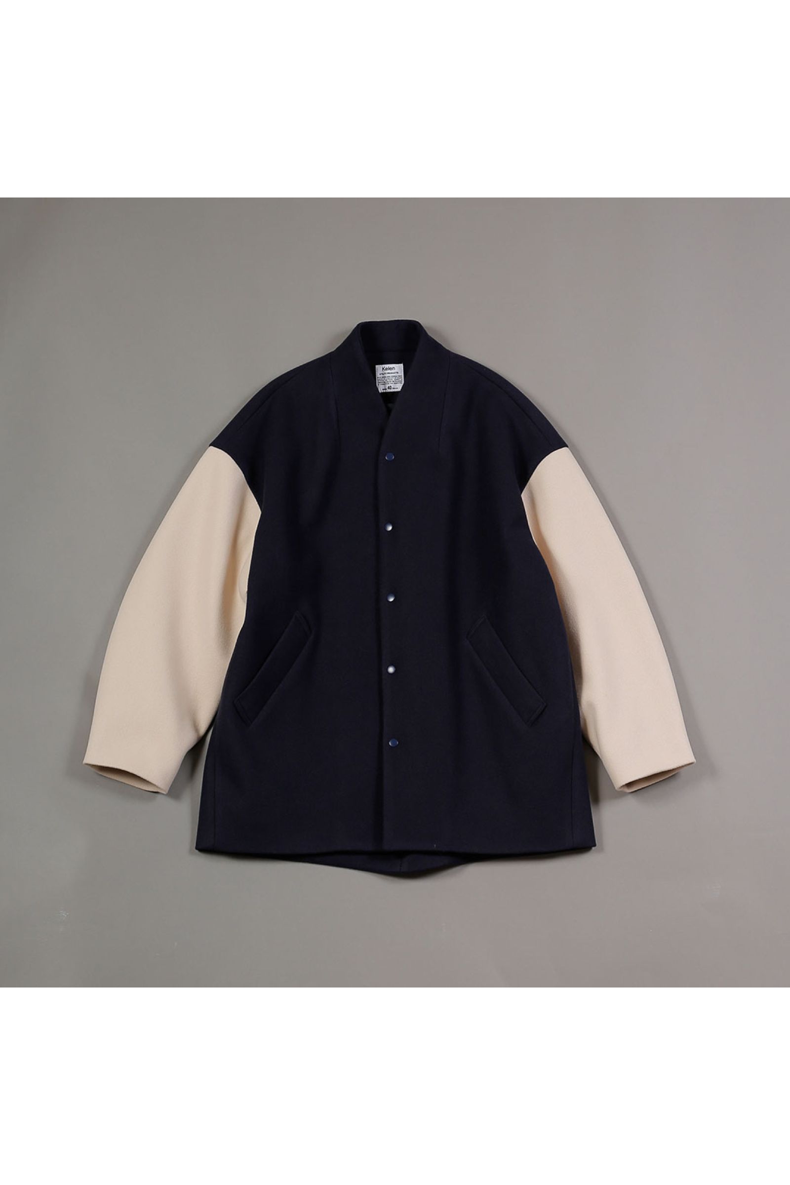 KELEN NO COLLAR EGG JACKET - アウター