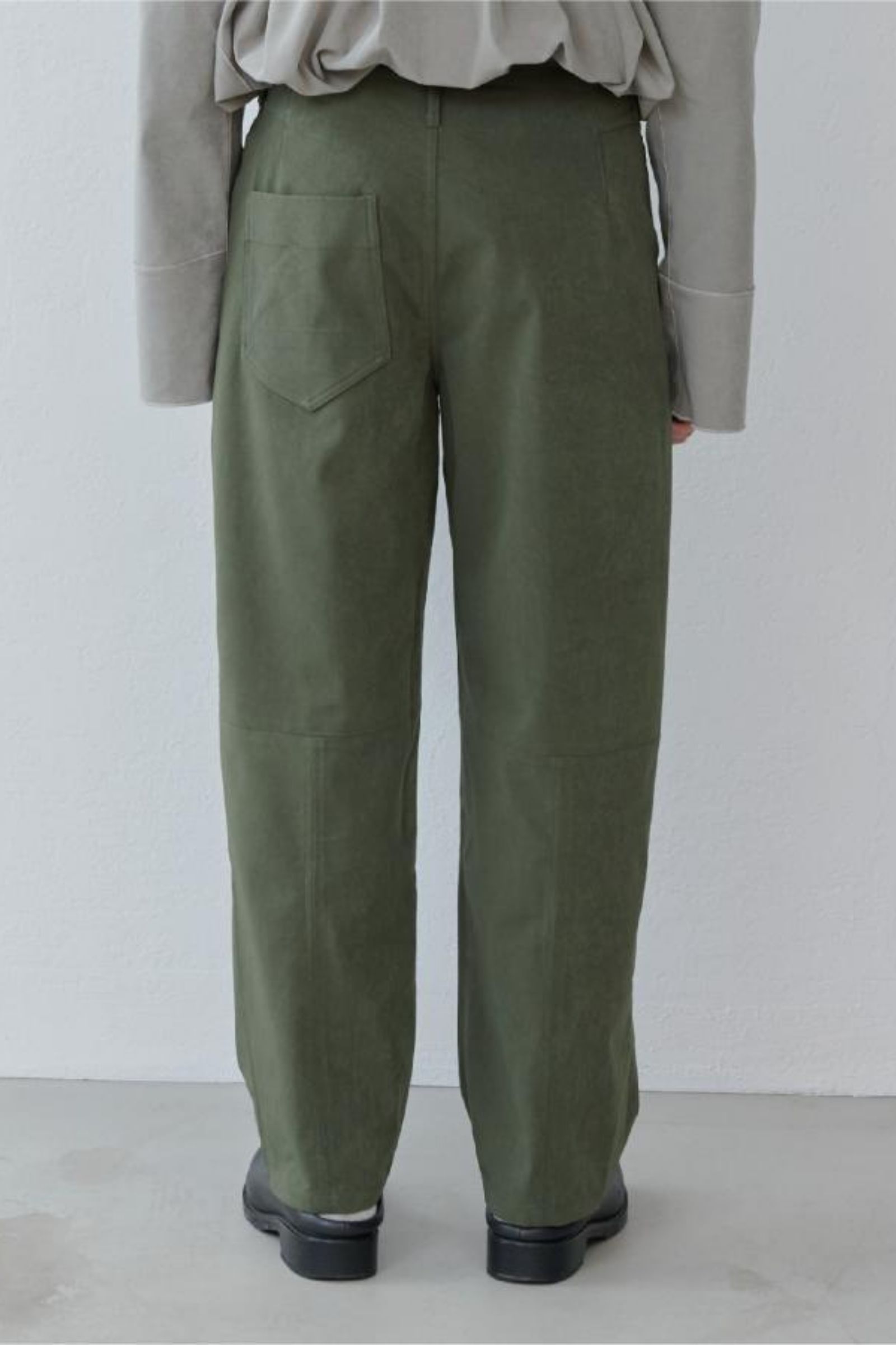 VEAGAN SUEDE TROUSERS  / ヴィーガンスエードトラウザーズ "MCADAM" - KHAKI