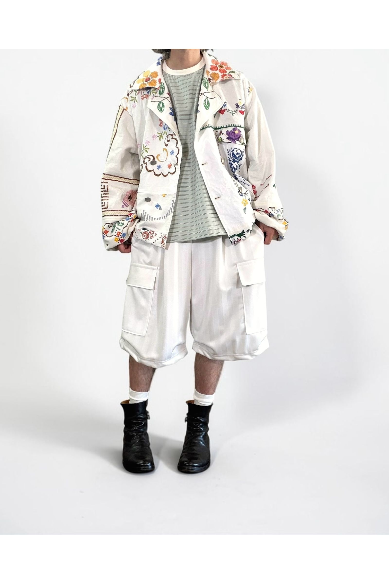RODMAN-SHORTS / ロッドマン ショーツ : ジャージハーフパンツ - WHITE
