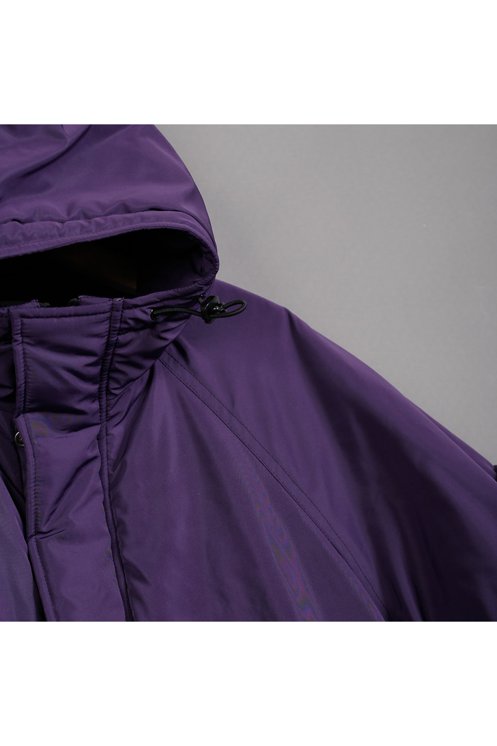 中綿ジャケット  : BIG POCKET HOODED PUFF JACKET "HYATT PUFF" / ビッグポケットフーデッドパフジャケット - パープル