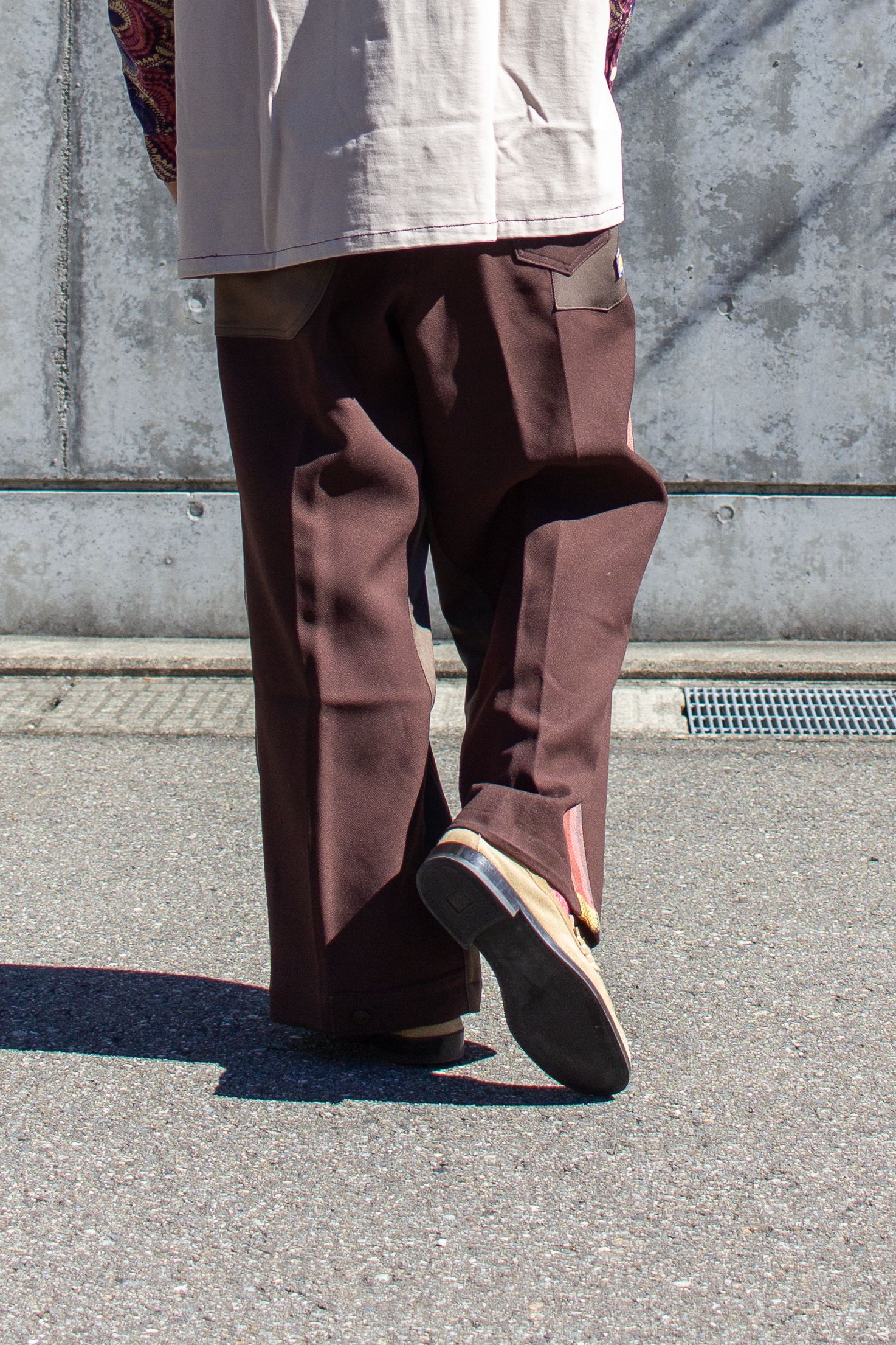 リメイクパンツ : WOVEN-PT / ウーブンパンツ - ブラウン