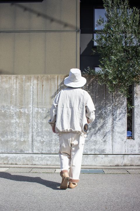 素材感を活かした春スタイル『VOO + tomoshibi + kelen』