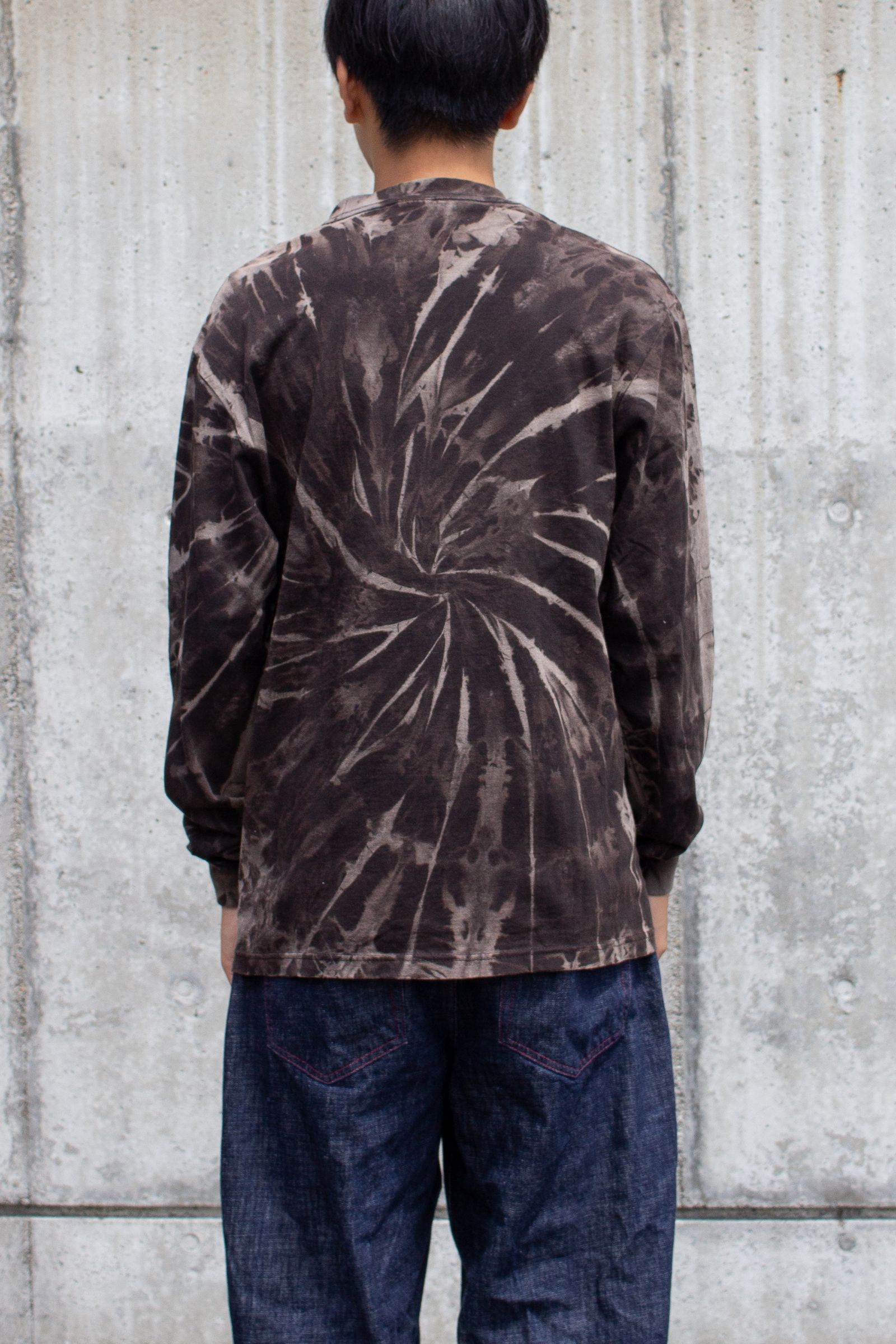 Discharge dye long sleeve Tshirt / タイダイロンTee