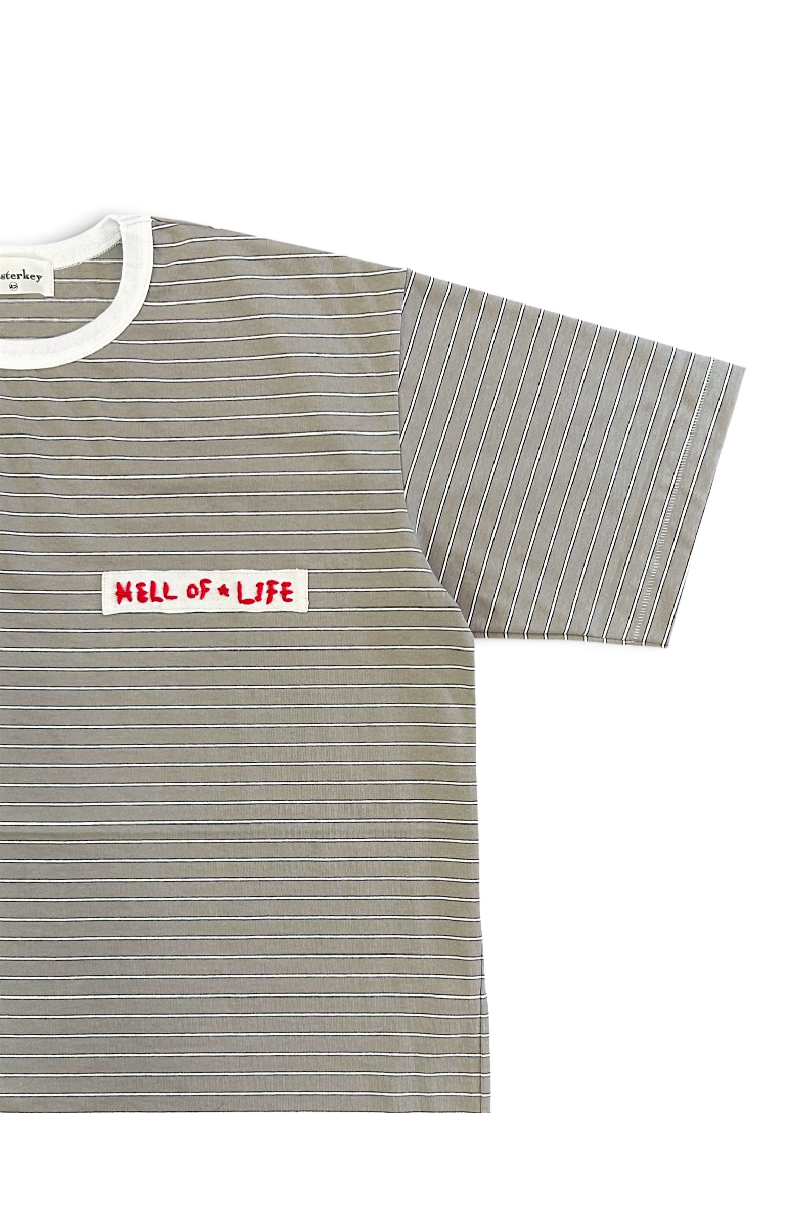 ECHOES-TEE  / エコーズTシャツ : ボーダーTシャツ - BEIGE