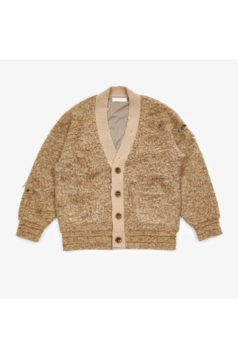Loop tweed cardigan / ループツイードカーディガン - BEIGE