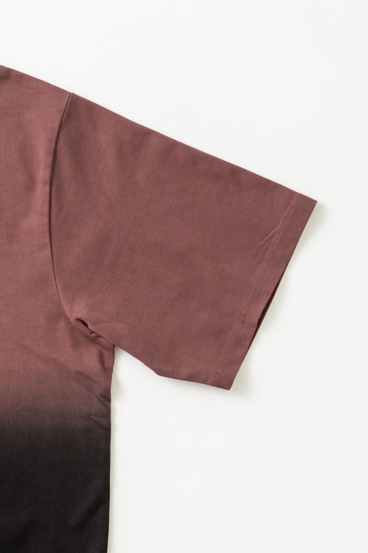 PABLO / STEP DYEING TOP グラデーション染めTシャツ - SMOKEPINK