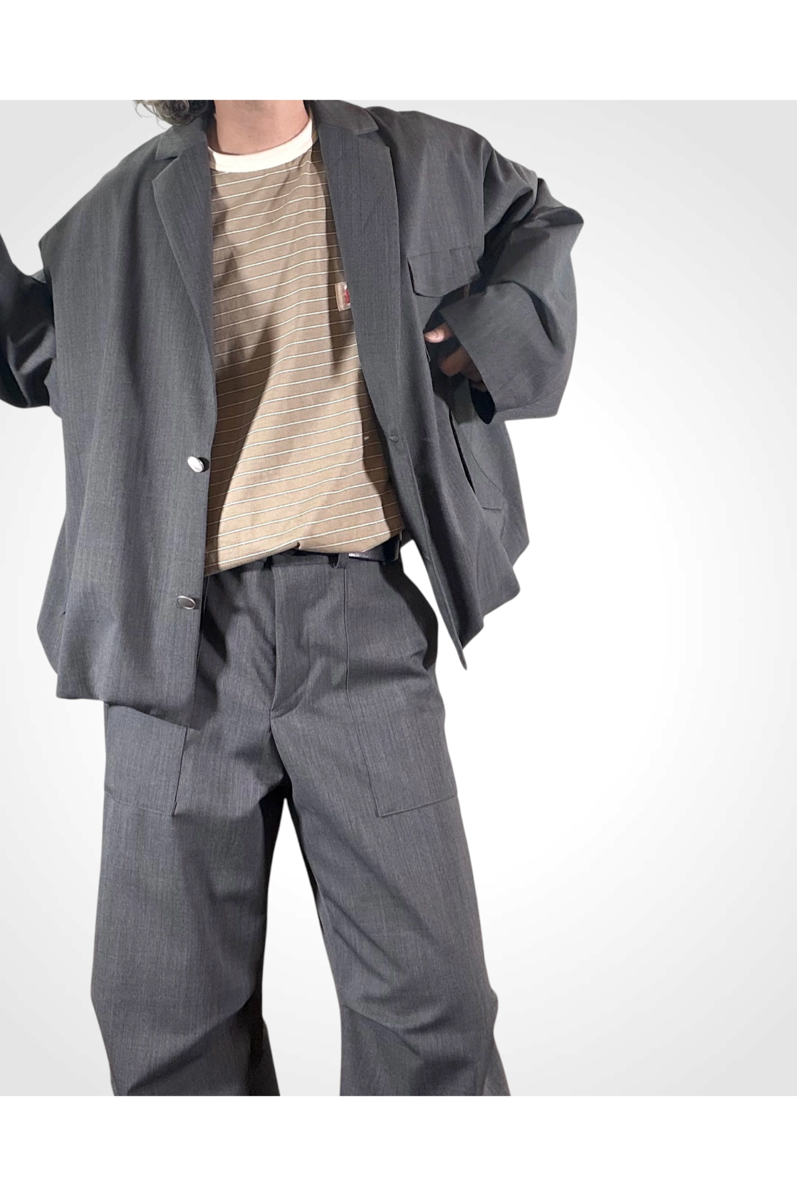 UTILITY FORMAL-PT / ユーティリティフォーマルパンツ : スラックス - GRAY