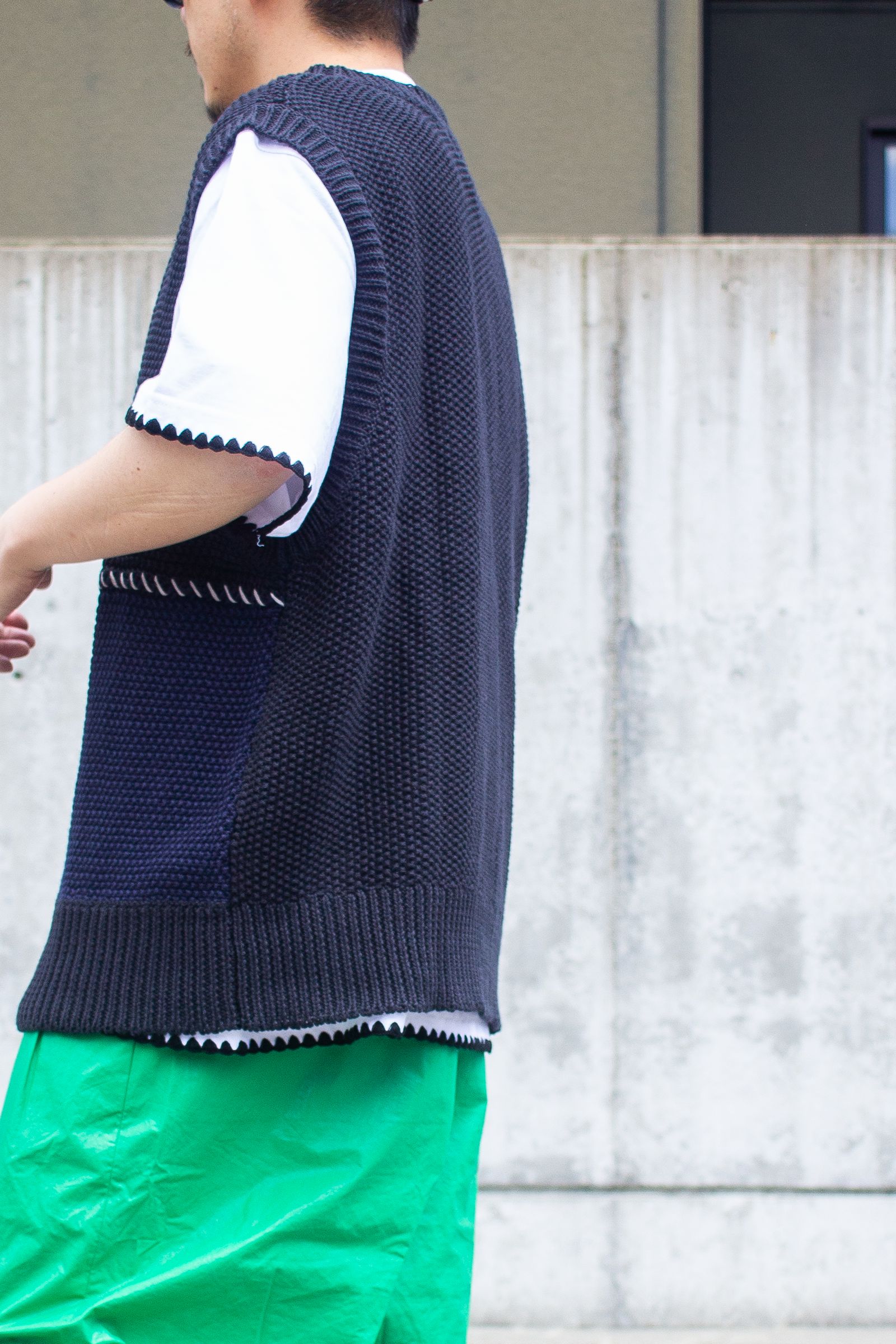 ニットベストコーデ『kelen + masterkey + FOOT INDUSTRY + Dr,Ray』