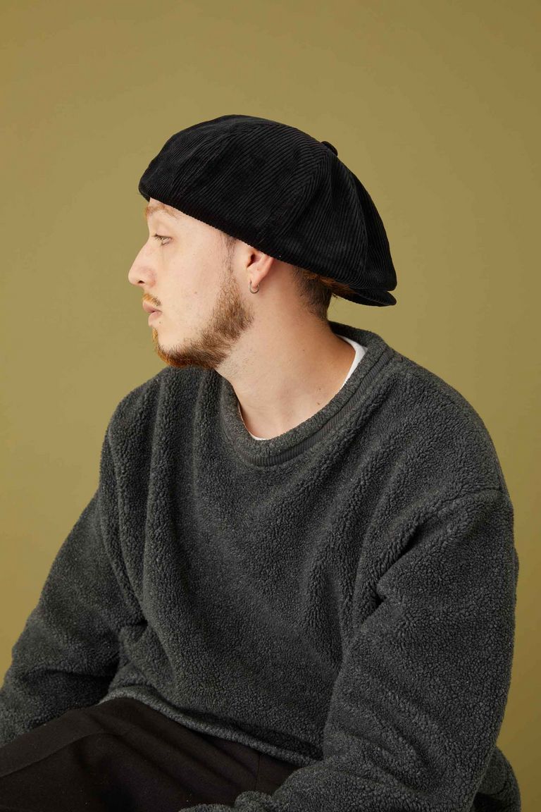 CPH シーピーエイチ 530 CORDUROY CASQUETTE 黒 M/L - キャスケット