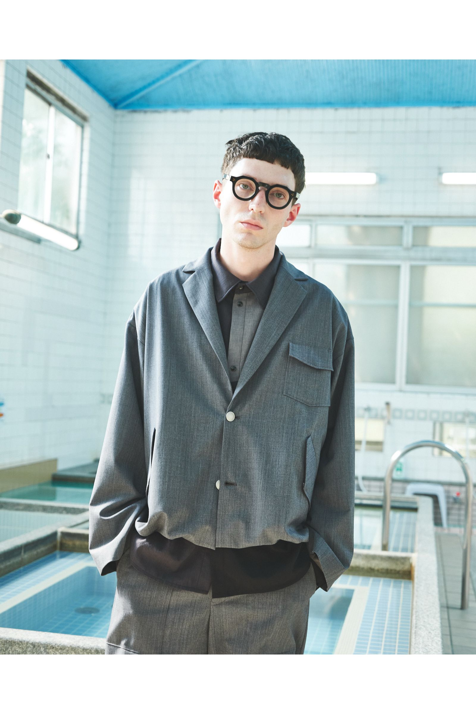 UTILITY FORMAL-JK / ユーティリティフォーマルジャケット : ラペルドジャケット - GRAY