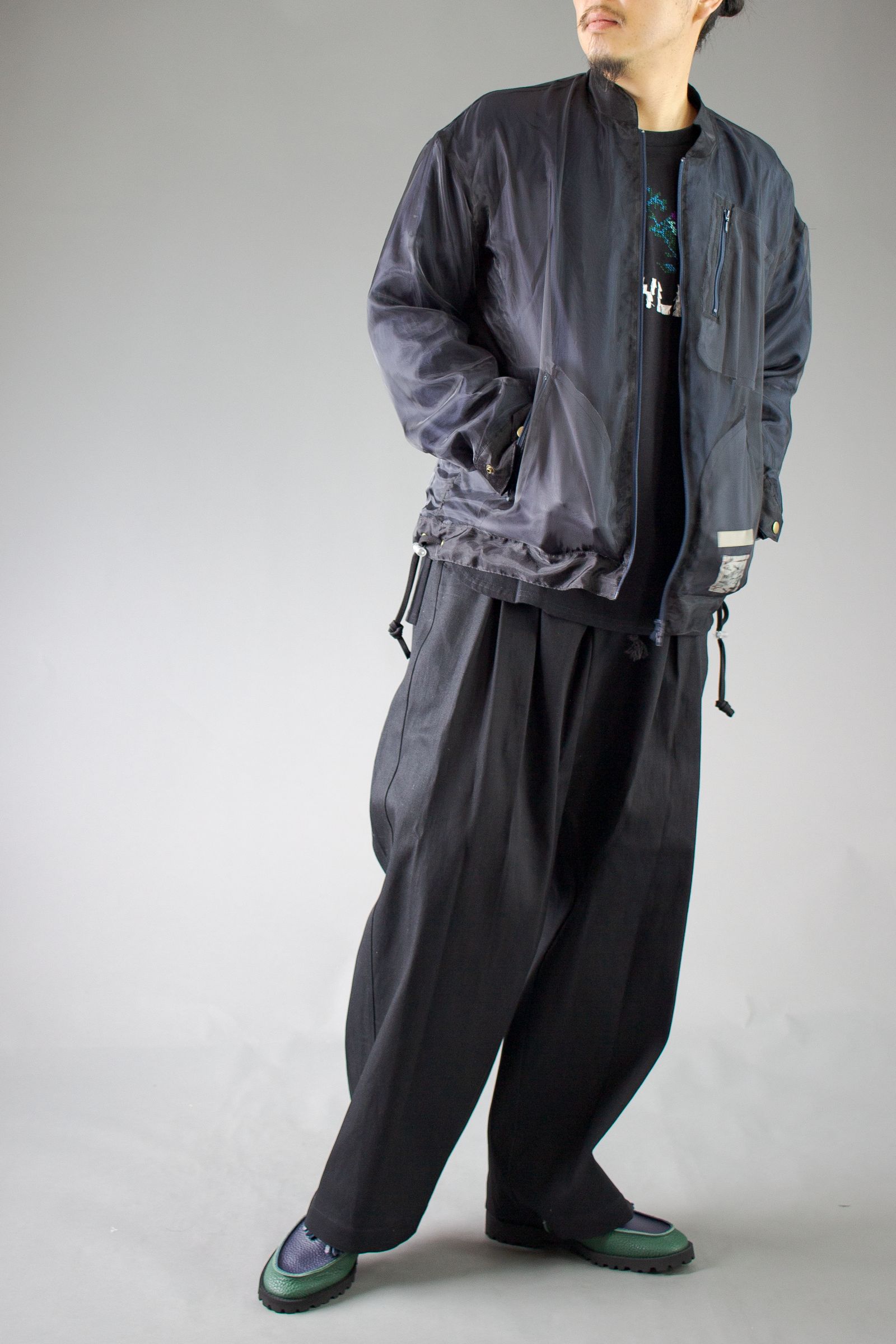 denim fisherman PT - black