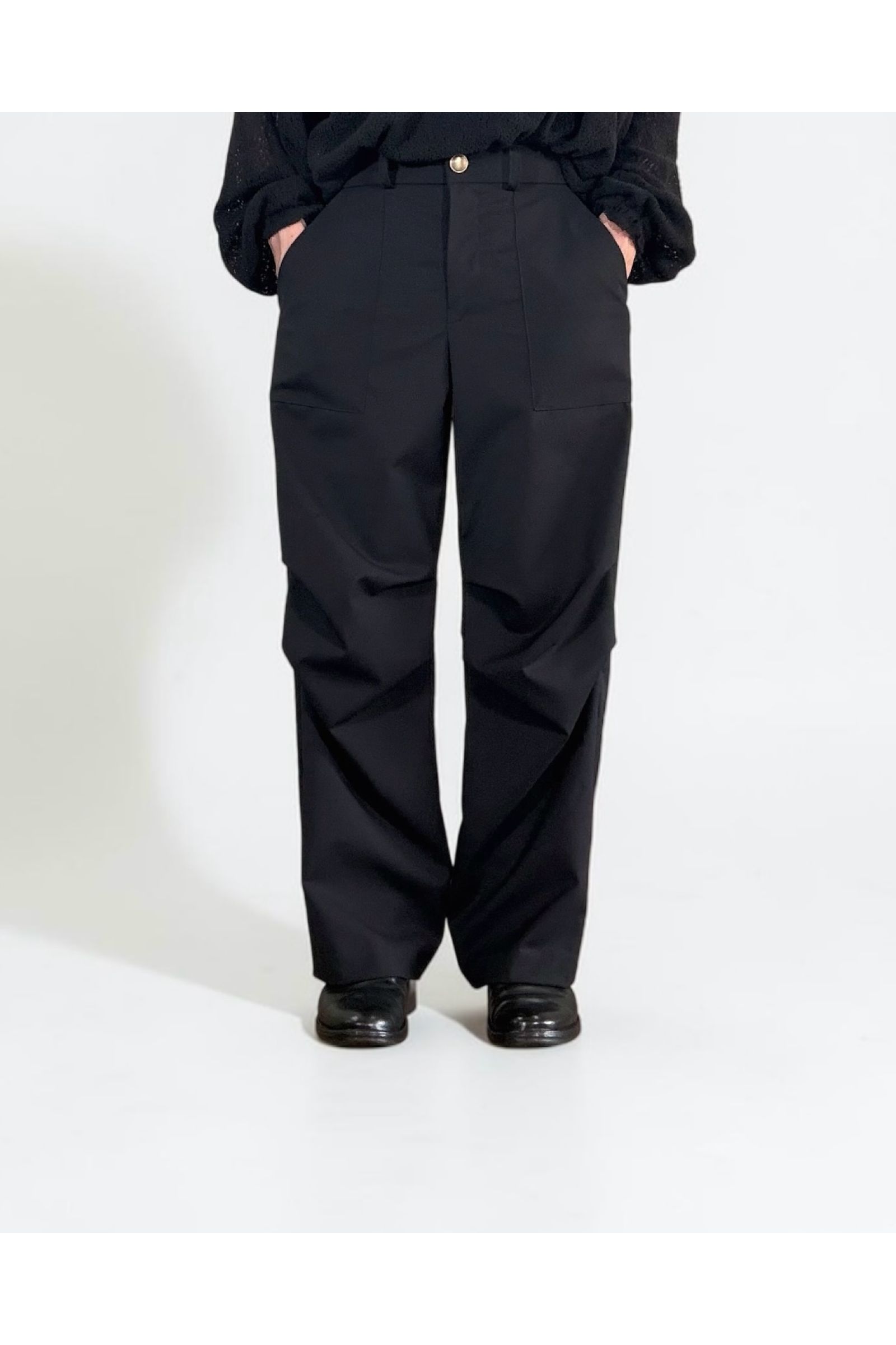 UTILITY FORMAL-PT / ユーティリティフォーマルパンツ : スラックス - BLACK