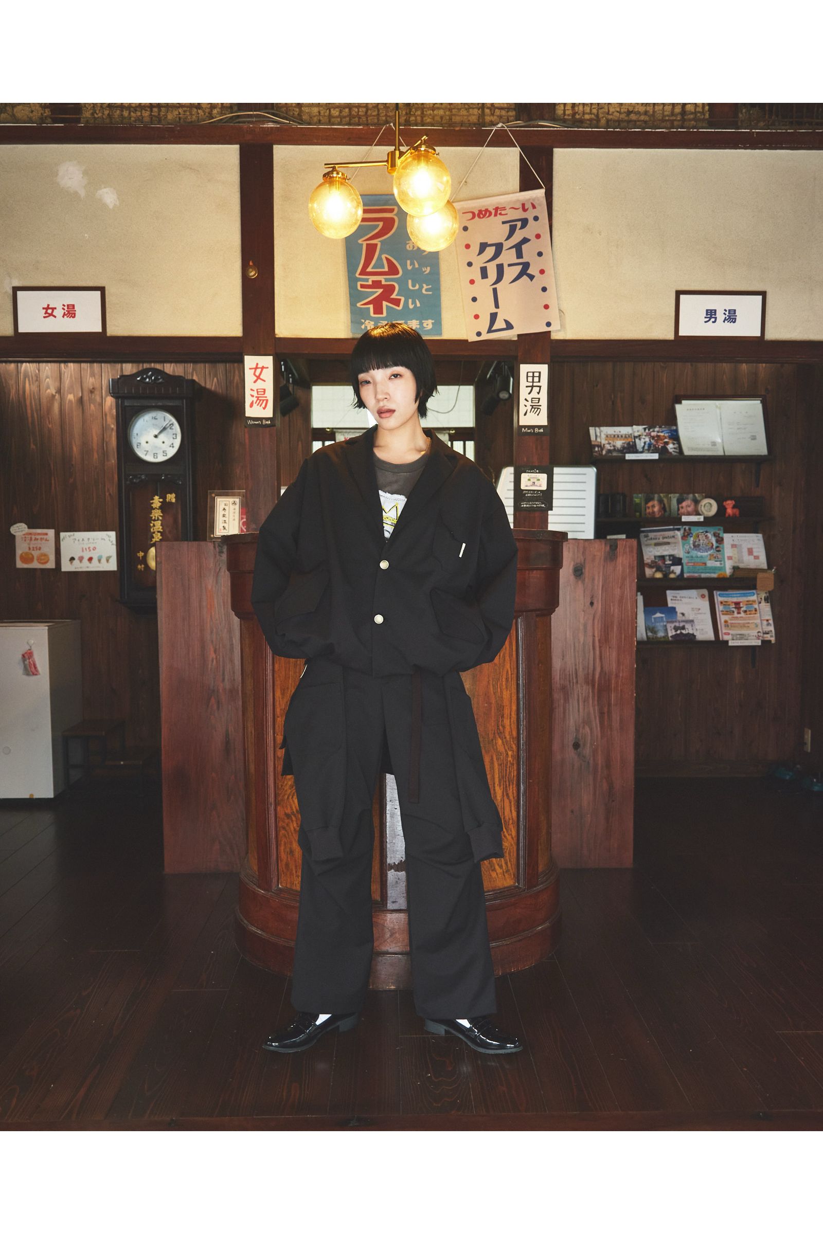 UTILITY FORMAL-JK / ユーティリティフォーマルジャケット : ラペルドジャケット - BLACK
