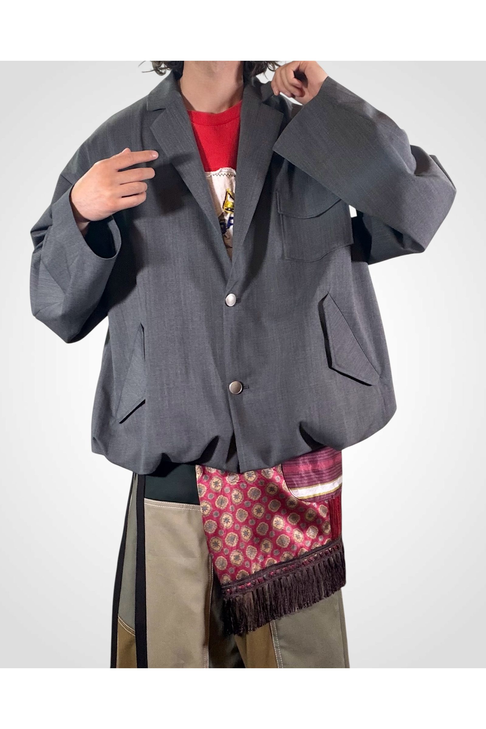 UTILITY FORMAL-JK / ユーティリティフォーマルジャケット : ラペルドジャケット - GRAY