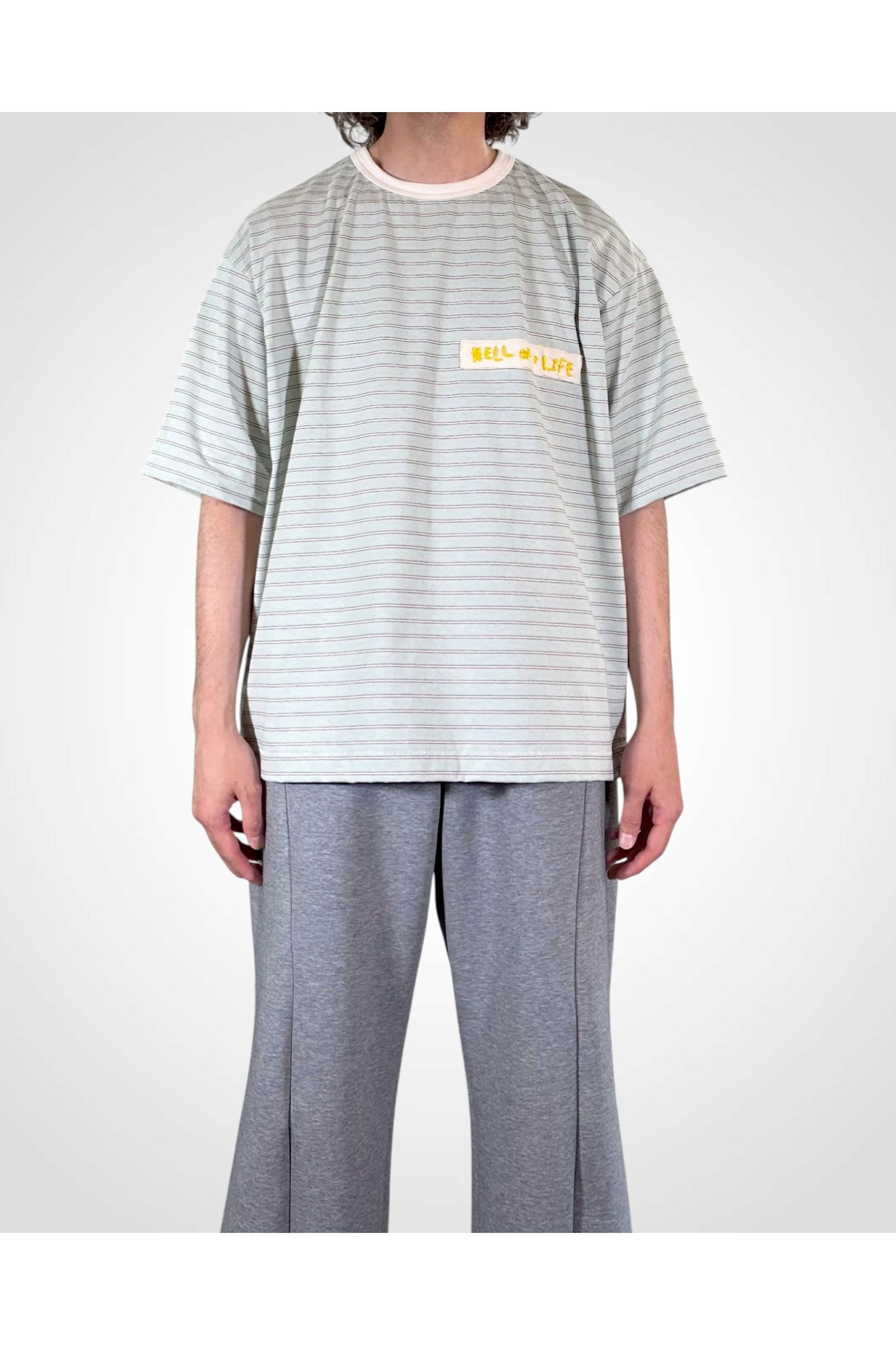 ECHOES-TEE  / エコーズTシャツ : ボーダーTシャツ - MINT