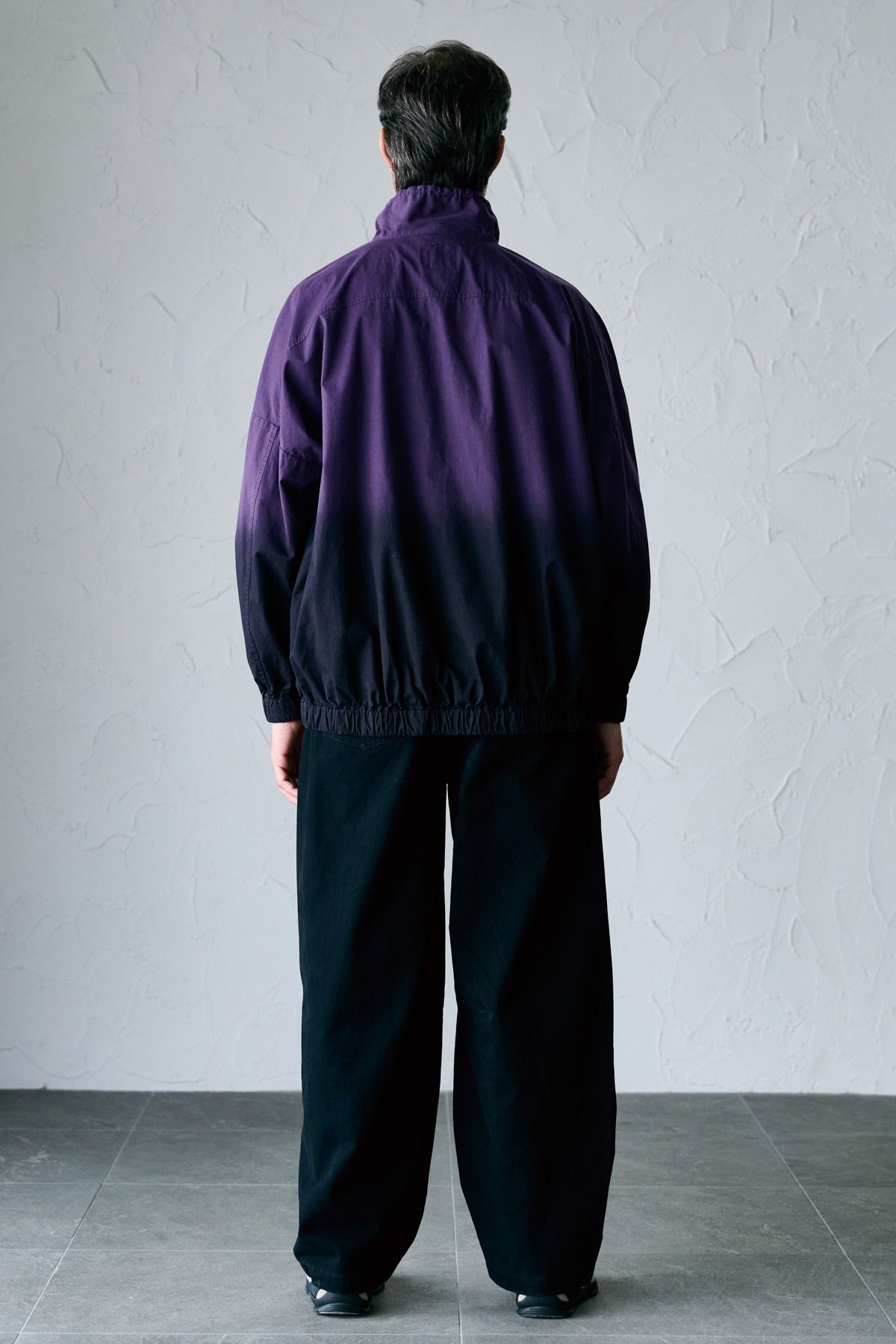 VILLON / STEP DYEING JACKET グラデーション染めトラックジャケット - PURPLE