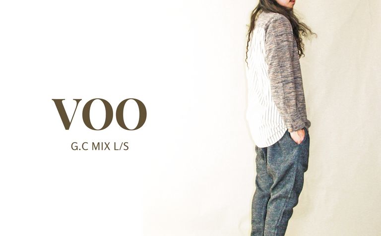 奥行きのあるミックス編み素材で更にGoodに《VOO : G.C MIX L/S / グッドコンボミックス ロングスリーブニットソー》
