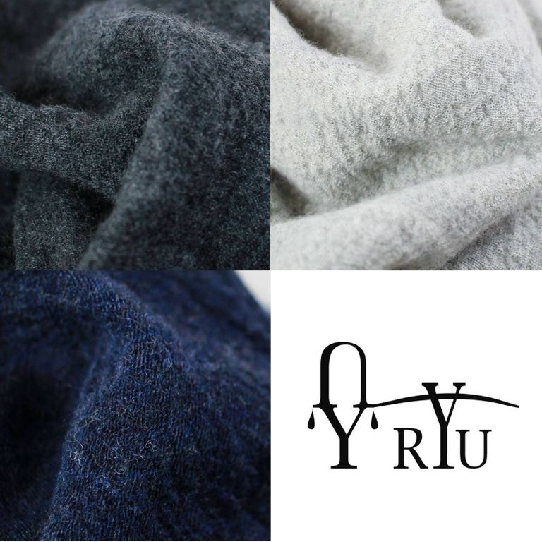 暖かくて優しくて成長します。【RYU : washable wool gauze turtle neck knit】