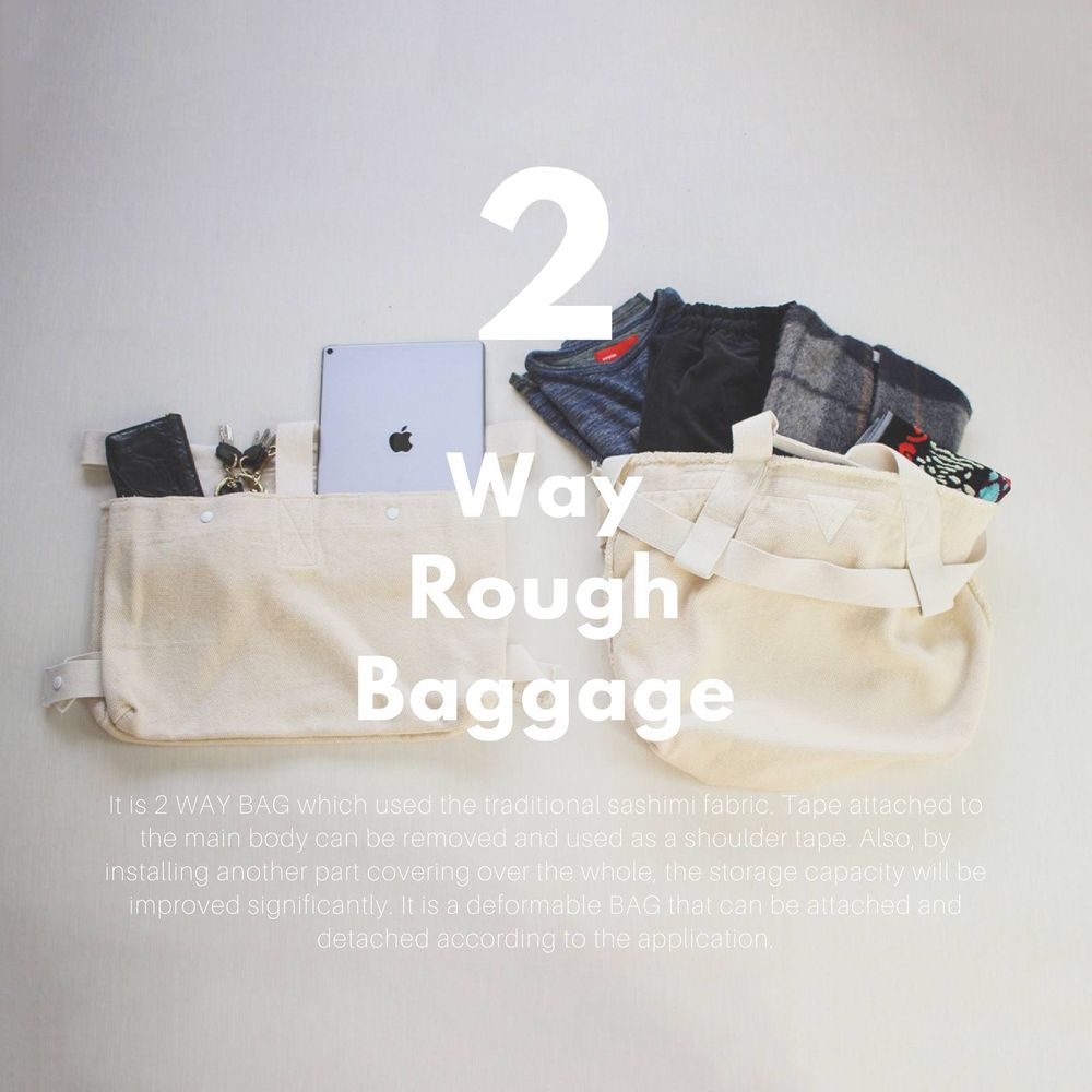 旅行も帰省もコレがあれば大丈夫。大容量の2wayBAG【VOO : 2Way Rough Baggage】