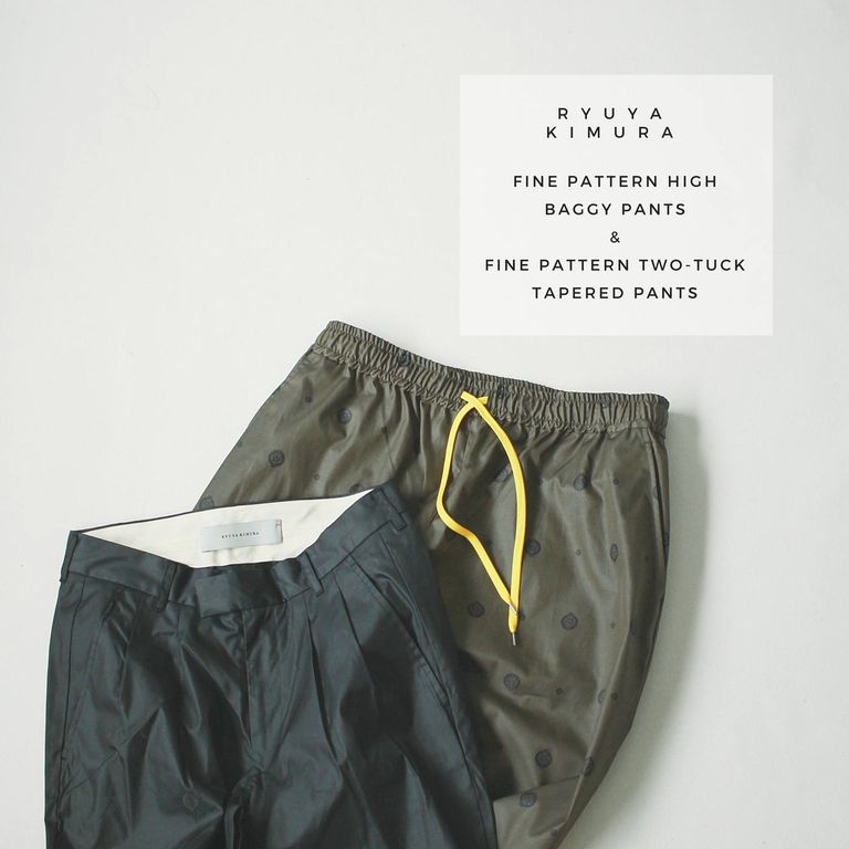 高機能素材"ベントーネ"を使用した小紋柄パンツ【fine pattern pants / ファインパターンパンツ】