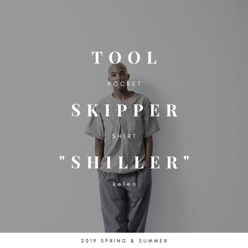 襟と生地とポケットと【kelen : TOOL POCKET SKIPPER SHIRT "Shiller"】