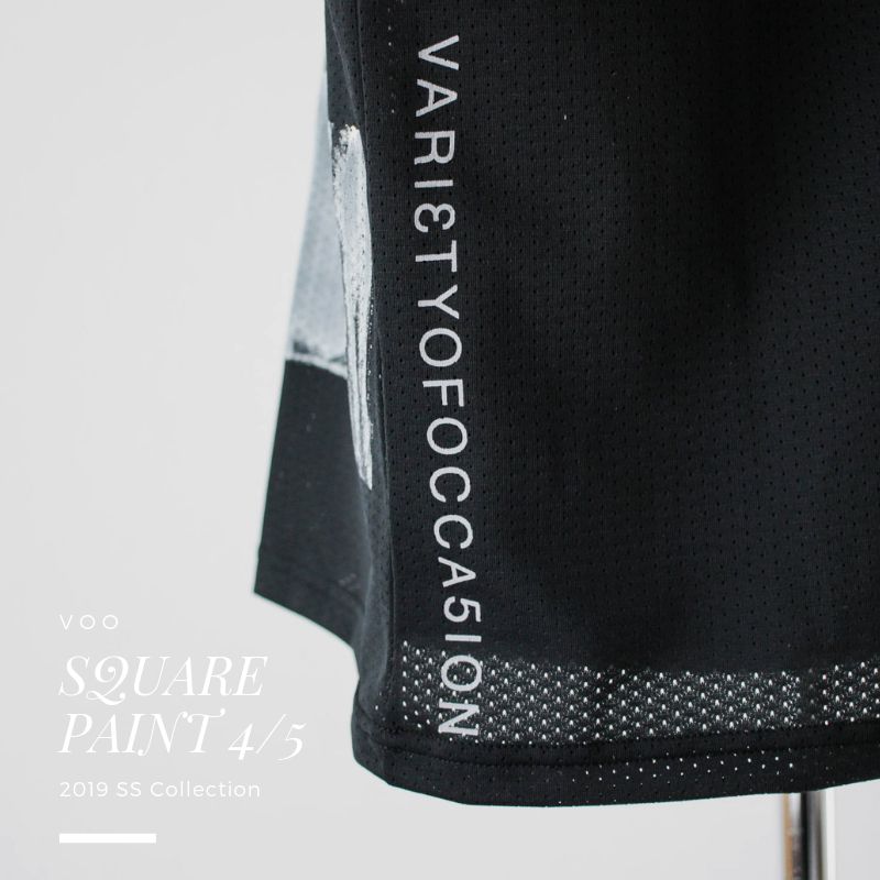 総メッシュのTシャツ【VOO : SQUARE PAINT 4/5】