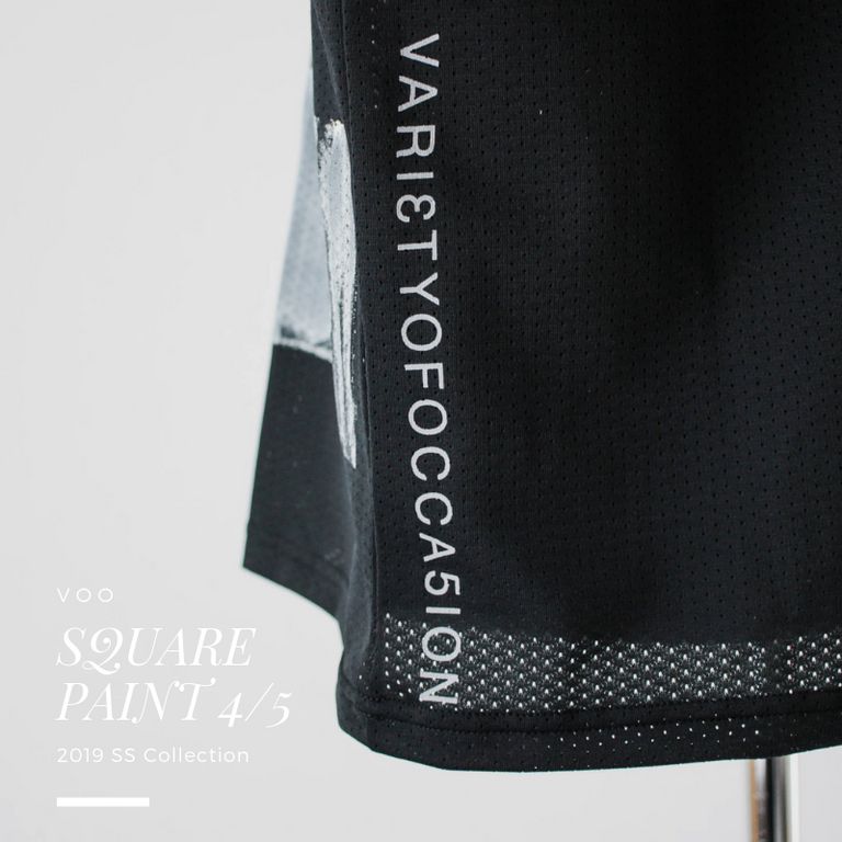 総メッシュのTシャツ【VOO : SQUARE PAINT 4/5】