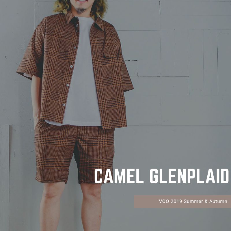 大判グレンチェックが良し【VOO : RELAX SUMMER SHIRTS & VASIC SUMMER SHORTS】
