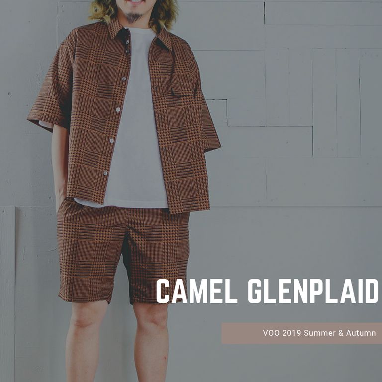 大判グレンチェックが良し【VOO : RELAX SUMMER SHIRTS & VASIC SUMMER SHORTS】
