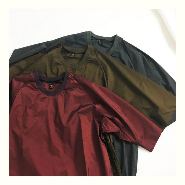 今すぐ着たい秋物新作【RYU : nylon chambray poncho-shirt】