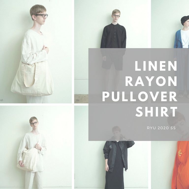 ナチュラル【RYU : linen rayon pullover shirt】