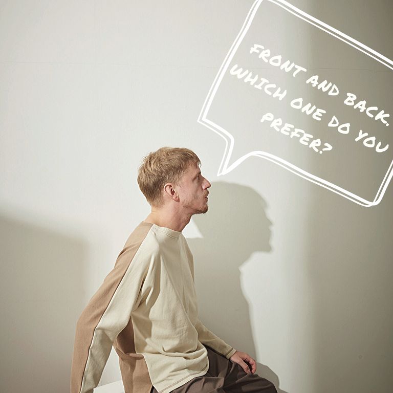 どっちがお好み？？【kelen : BI COLOR 2WAY DOLMAN TEE "WUTIP"】