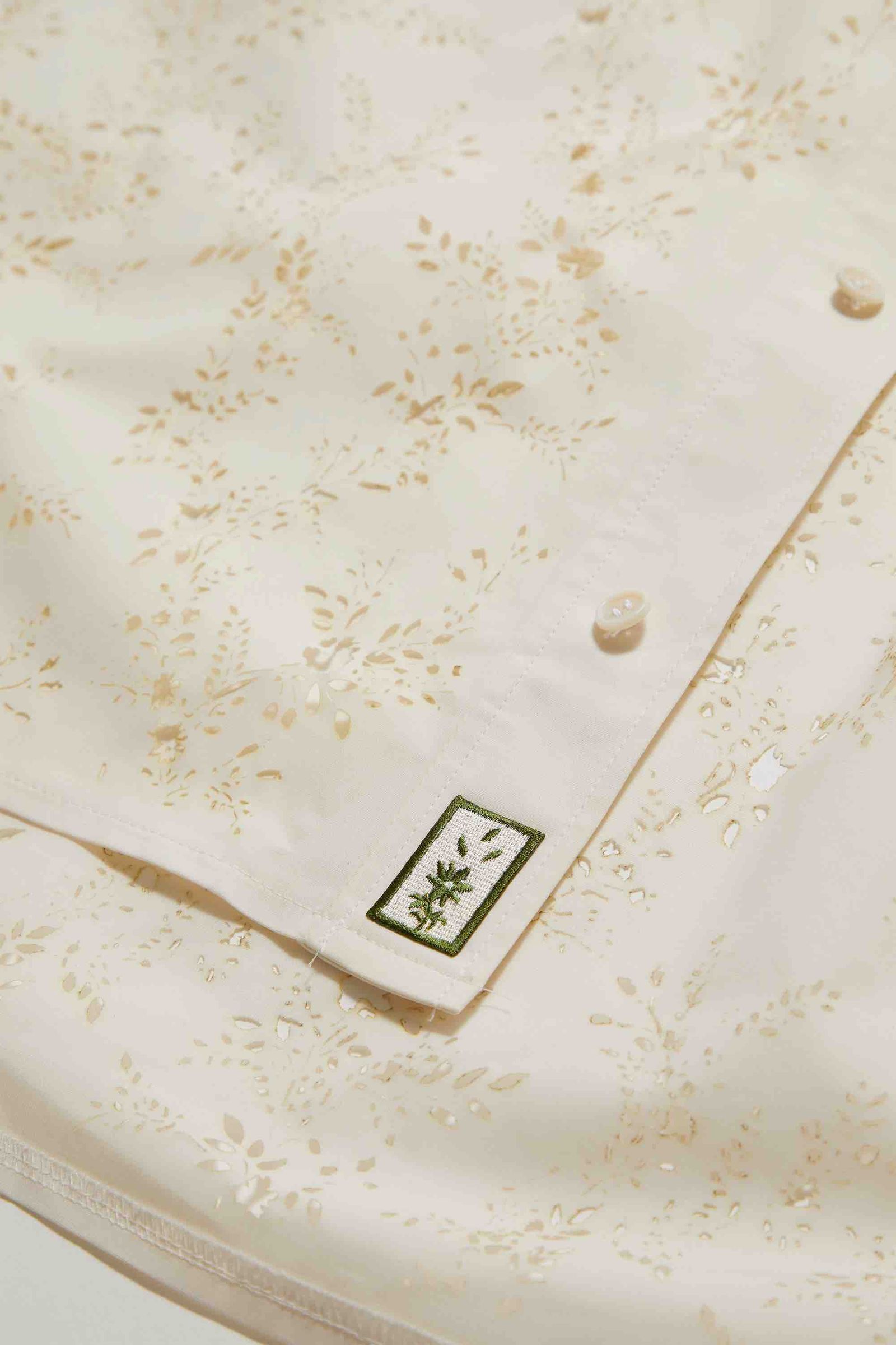 laser cut shirt / レーザーカットシャツ - white