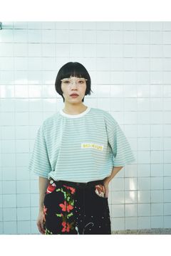 ECHOES-TEE  / エコーズTシャツ : ボーダーTシャツ - MINT