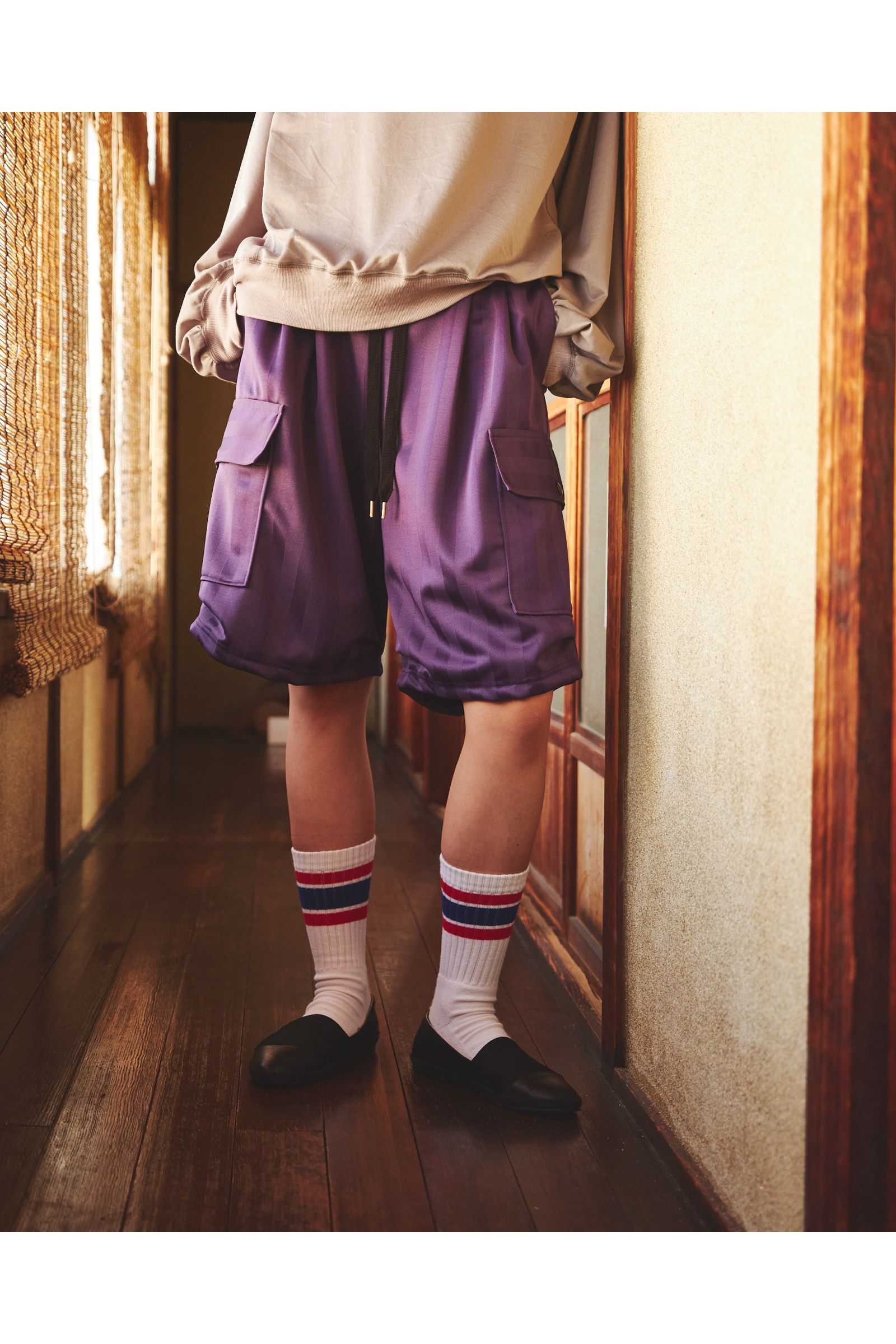 RODMAN-SHORTS / ロッドマン ショーツ : ジャージハーフパンツ - PURPLE