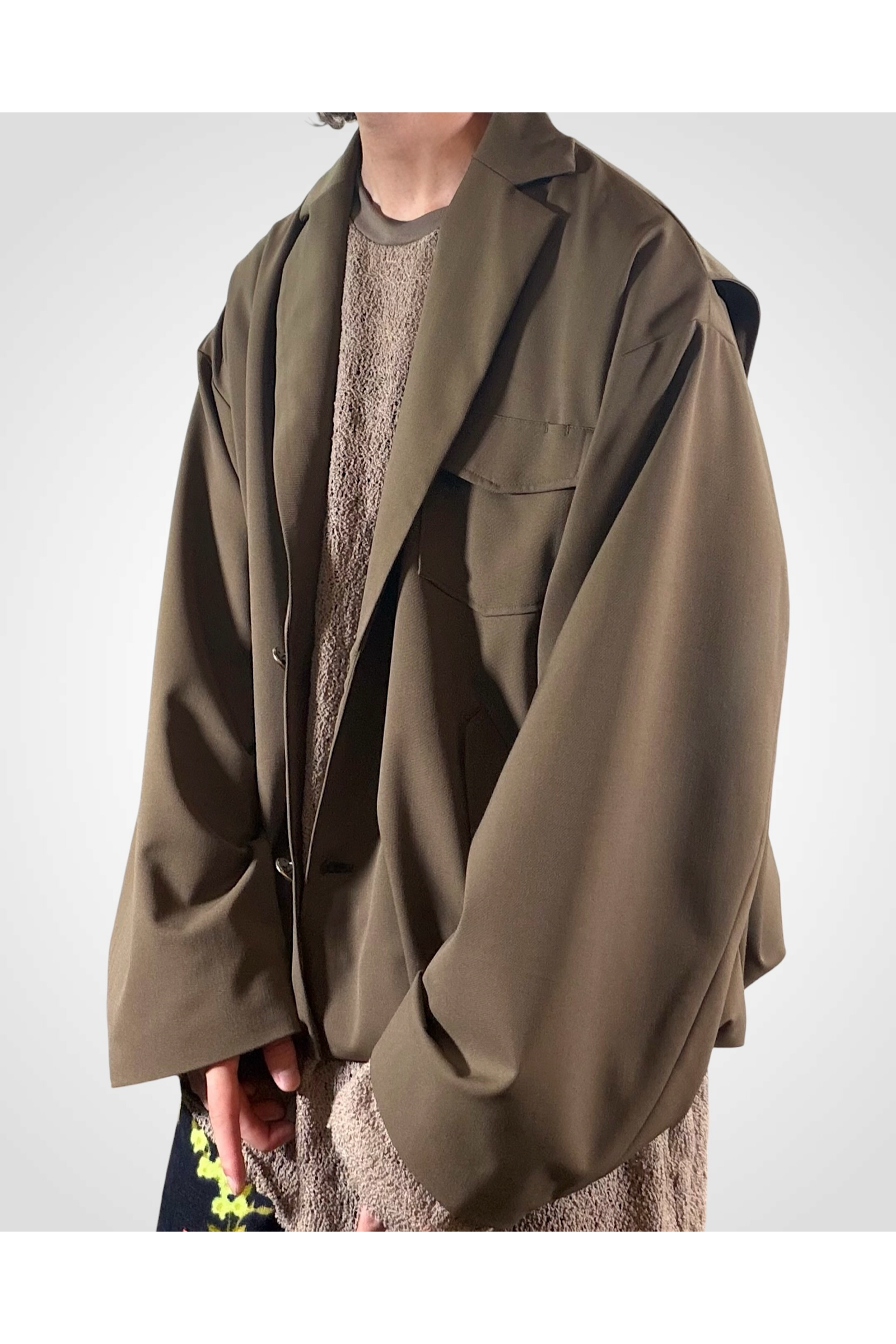 UTILITY FORMAL-JK / ユーティリティフォーマルジャケット : ラペルドジャケット - KHAKI