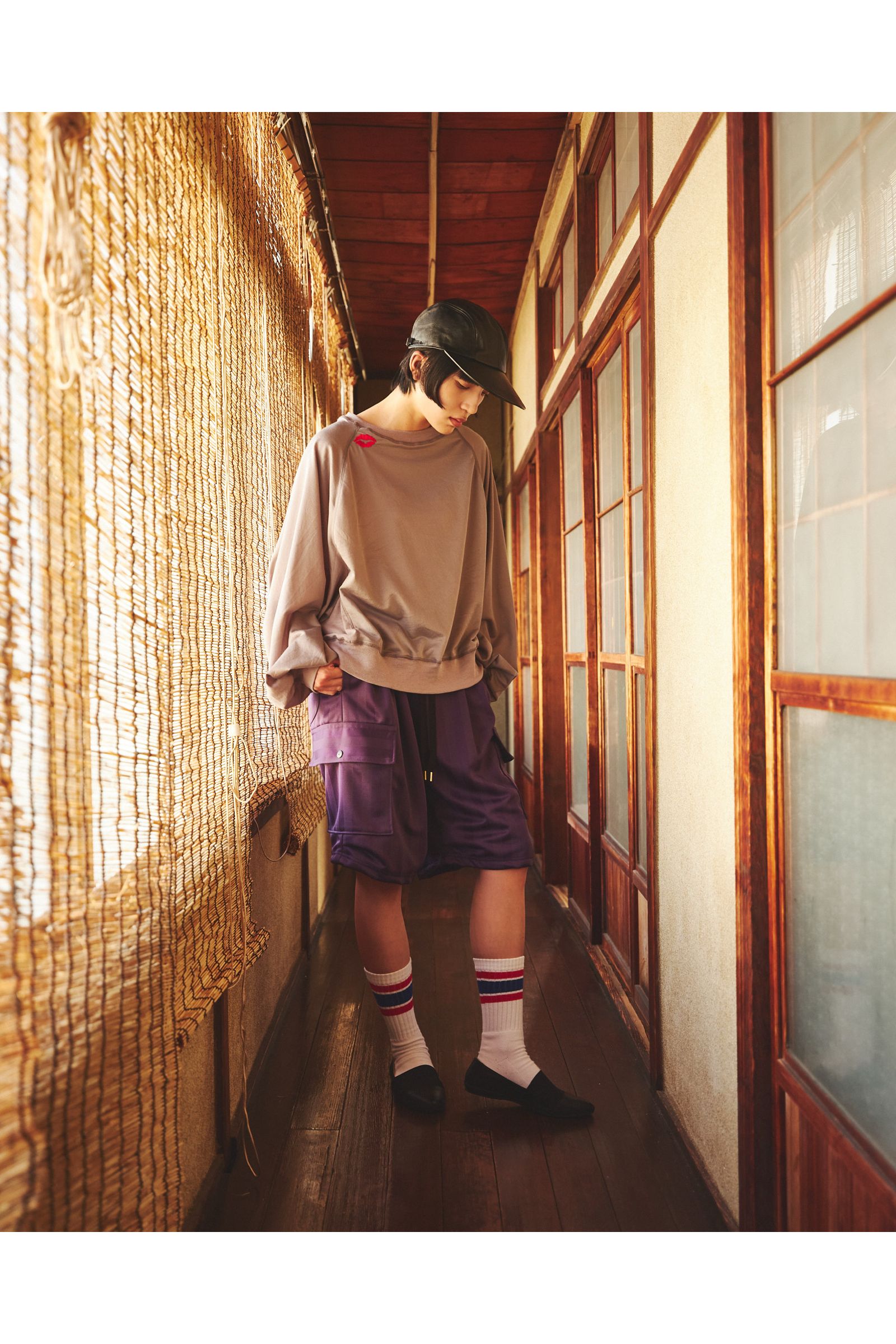 RODMAN-SHORTS / ロッドマン ショーツ : ジャージハーフパンツ - PURPLE