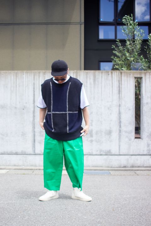 ニットベストコーデ『kelen + masterkey + FOOT INDUSTRY + Dr,Ray』