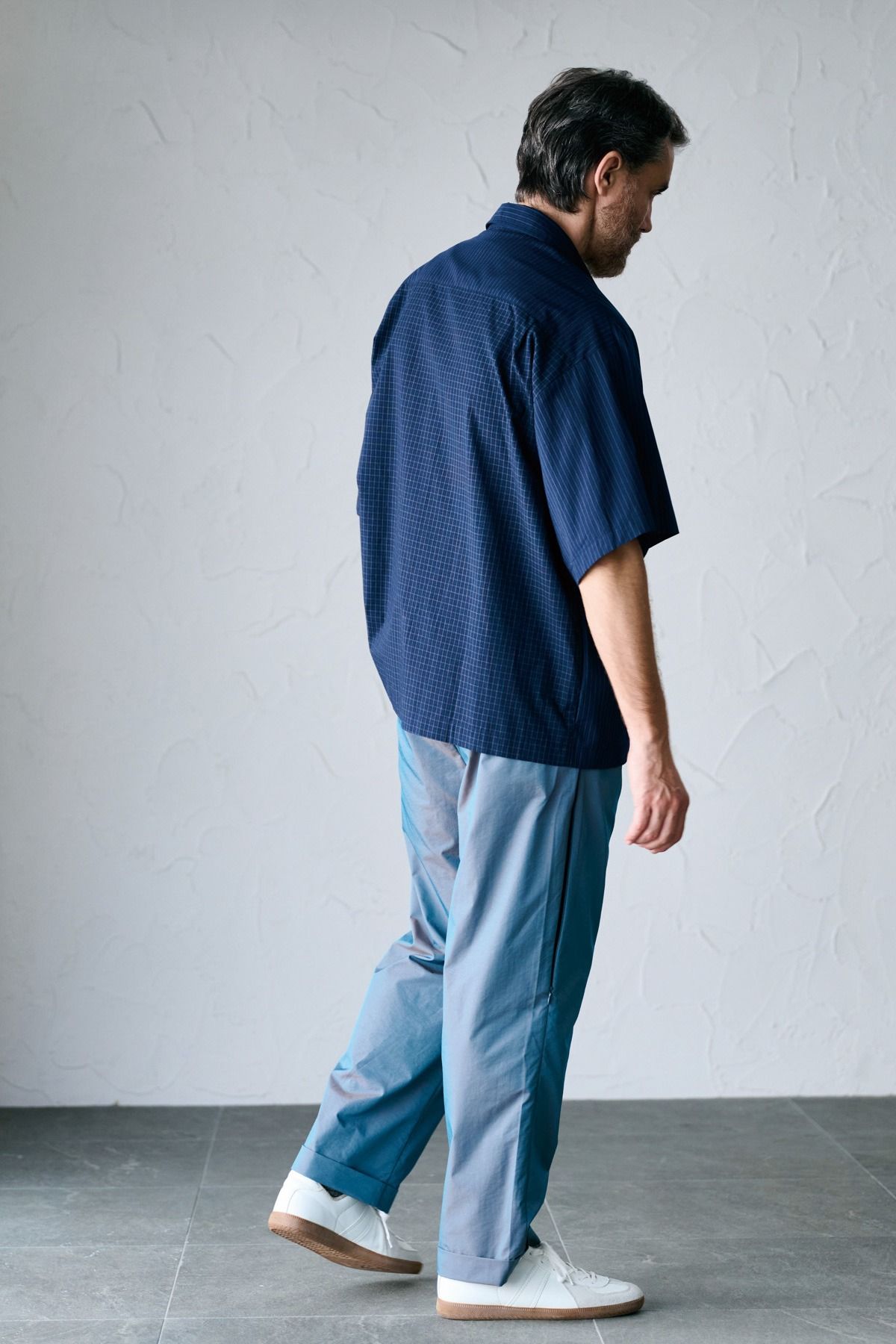BURROUGHS / CRAZY SS SHIRT 半袖シャツ - NAVY