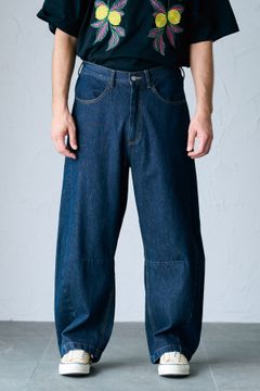 DEGAS / CURVE DENIM カーブシルエットデニムパンツ - ONEWASH