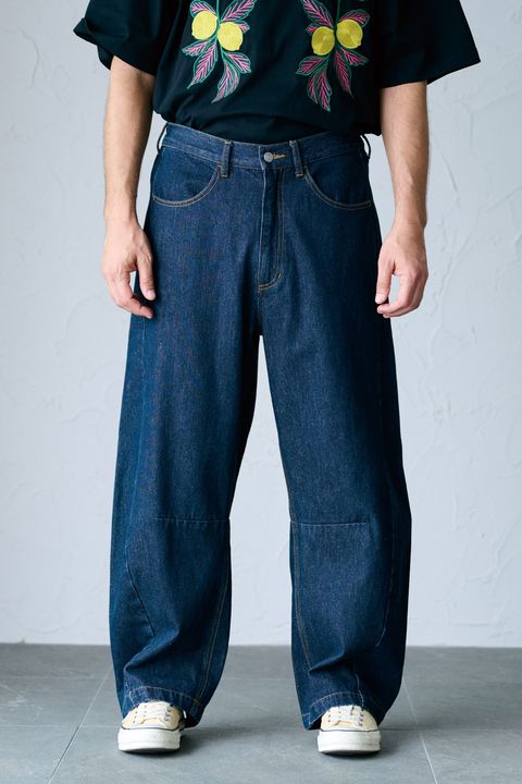 DEGAS / CURVE DENIM カーブシルエットデニムパンツ - ONEWASH