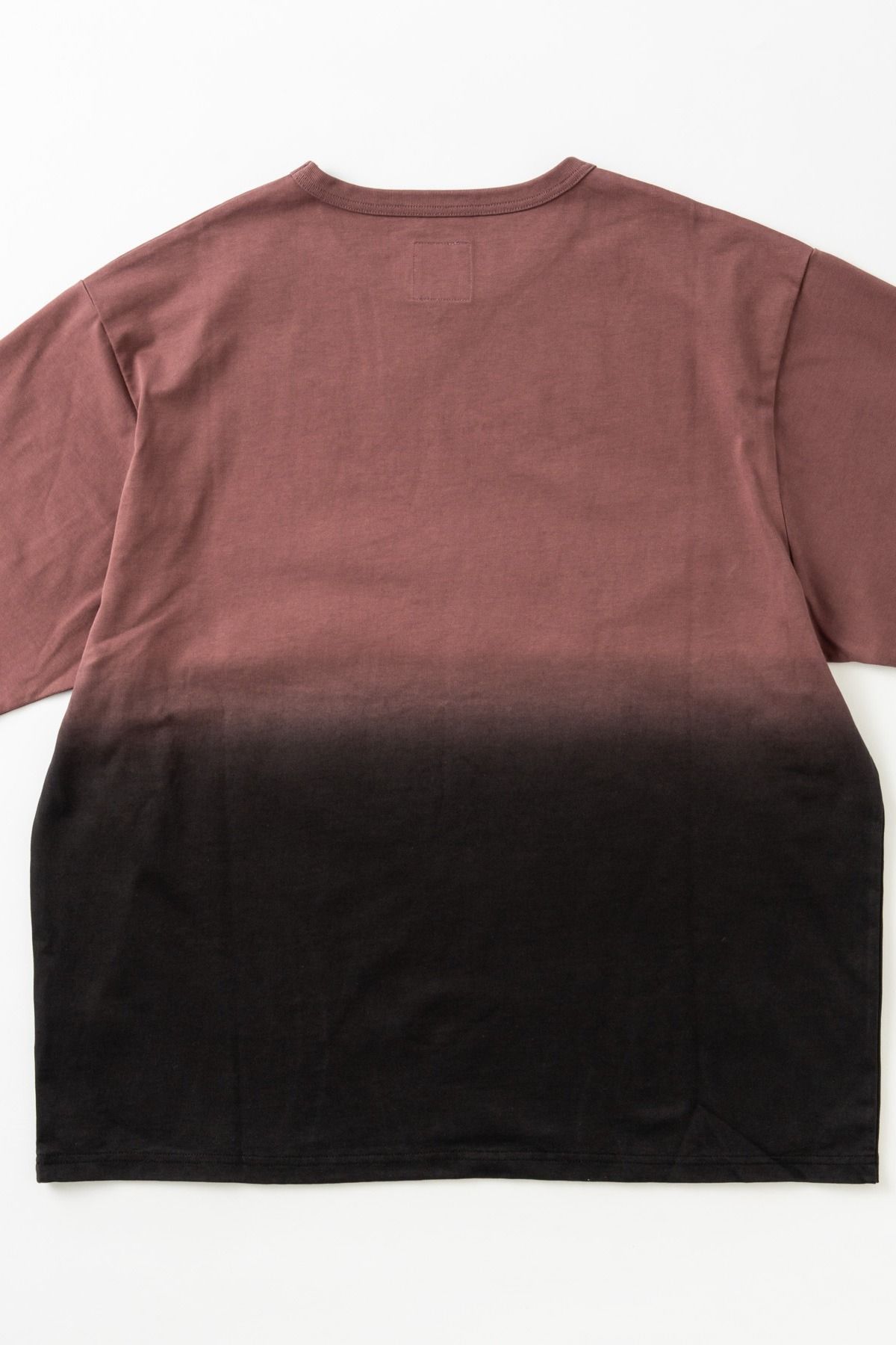 PABLO / STEP DYEING TOP グラデーション染めTシャツ - SMOKEPINK