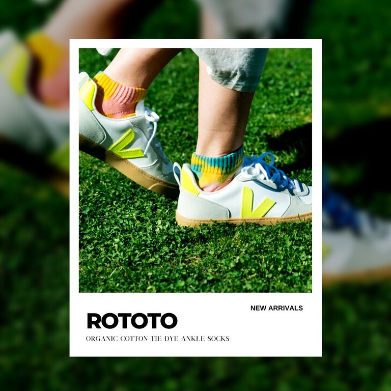 気分の上がるタイダイ染めソックス【ROTOTO : ORGANIC COTTON TIE DYE ANKLE SOCKS】