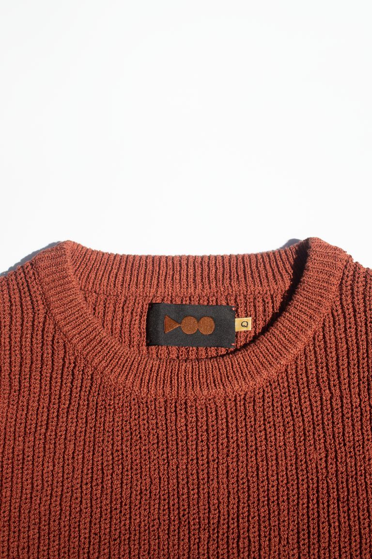 VOO - サマーニット : SPEKNIT 3/5 / スペニット5分の3 - COFFEE