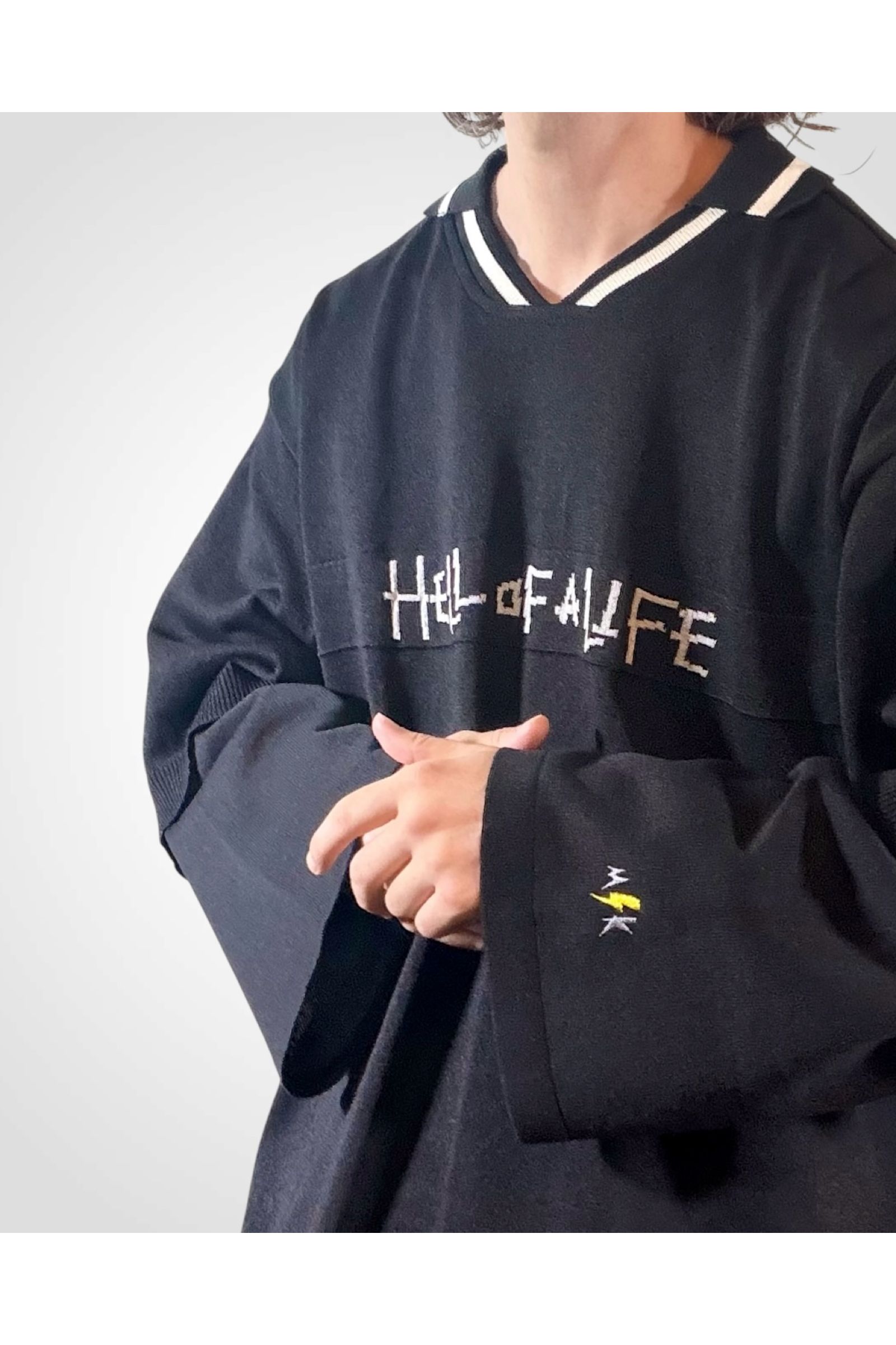 INVICTUS FC-KNIT / インビクタス フットボールニット : ゲームシャツ - BLACK