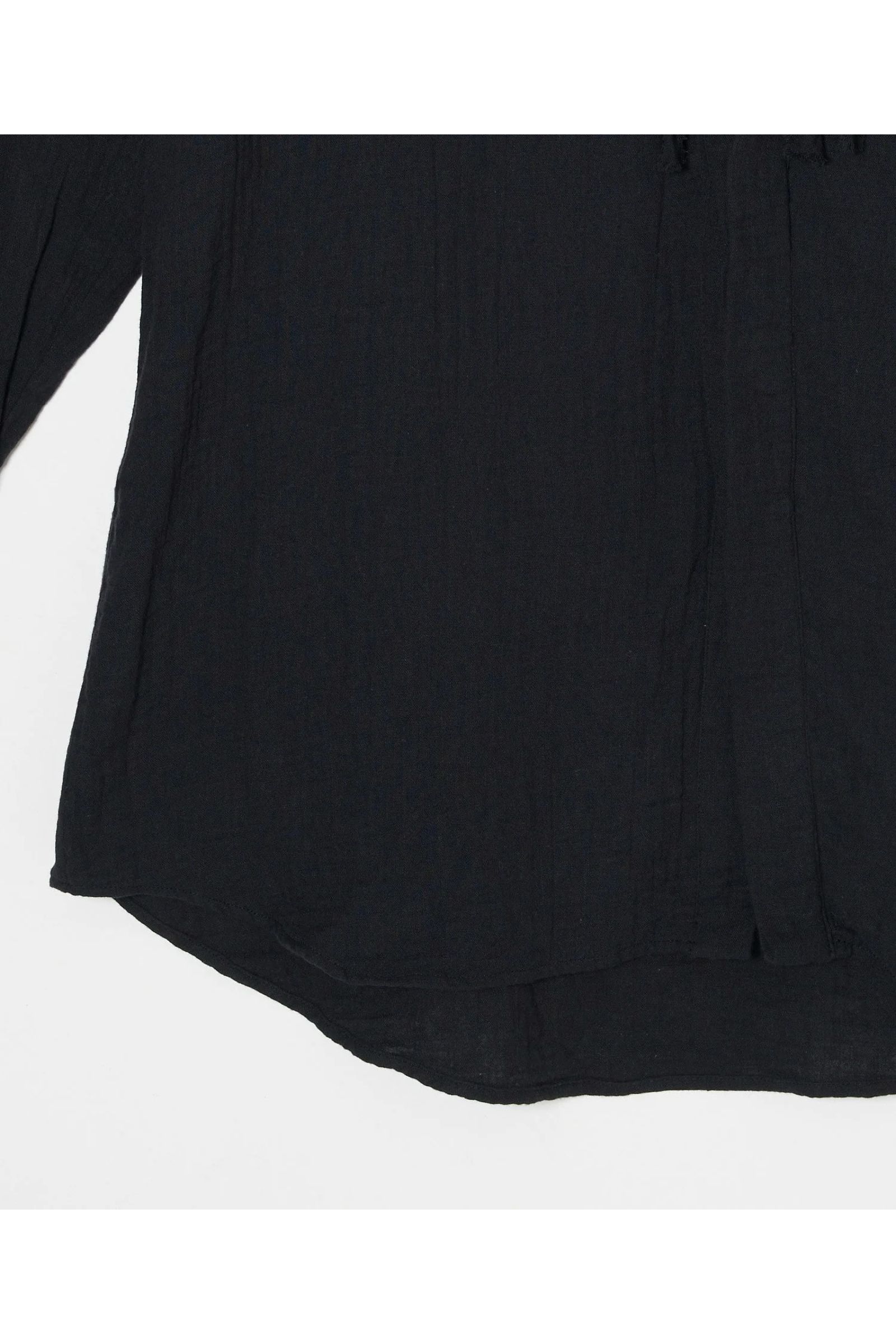 Gauze dress shirt / ガーゼドレスシャツ - BLACK